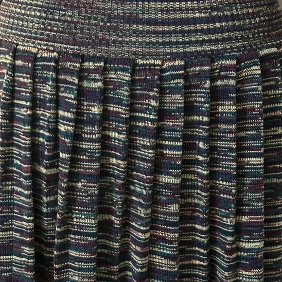 050 Just Taylor | NWOT Purple Teal Multicolor Knit Fit & Flare Dress (Size S) - Picture 3 of 9